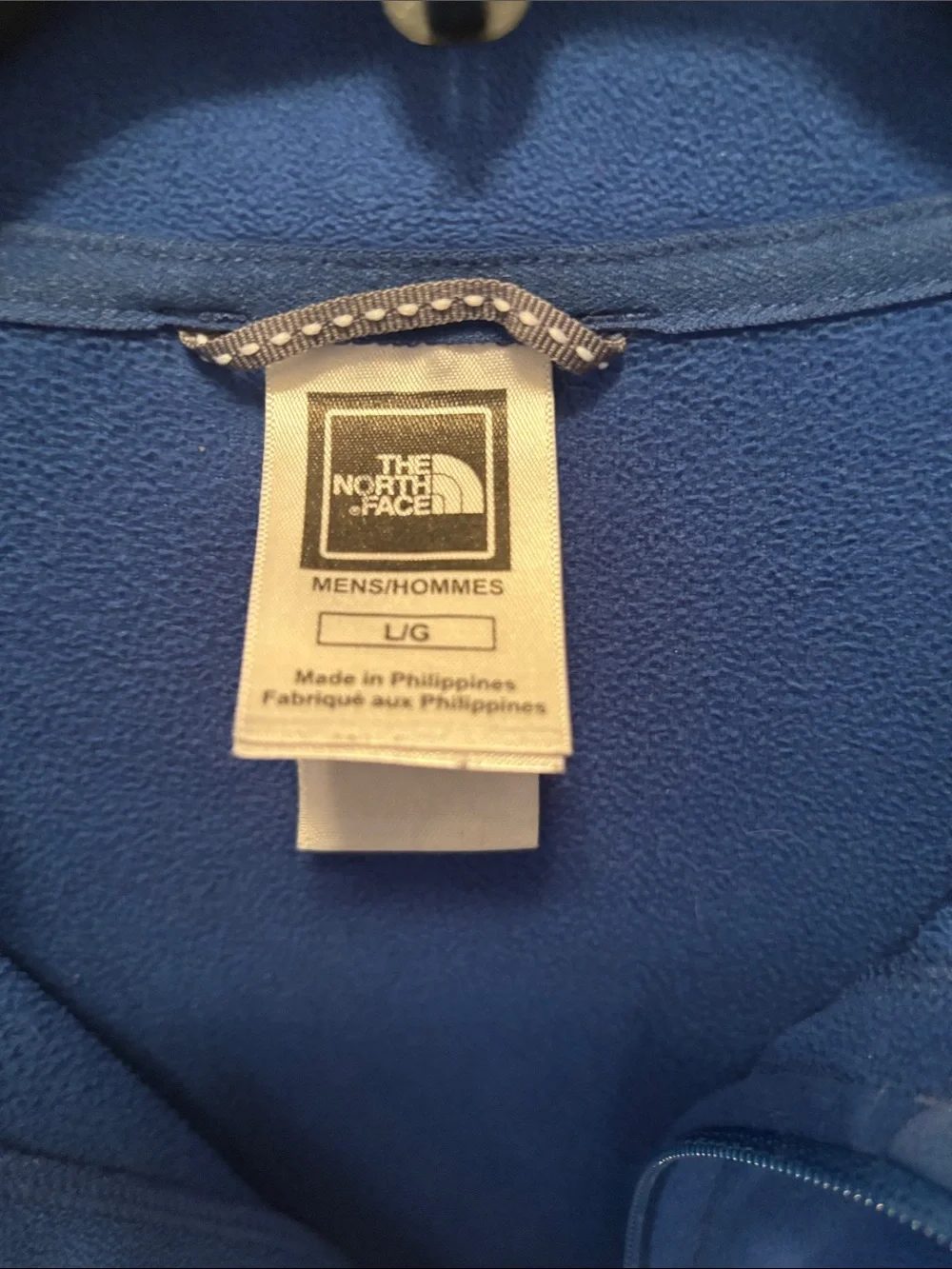 The North Face Men’s Royal Blue 1/4 zip Fleece Pullover TKA 100 Glacier